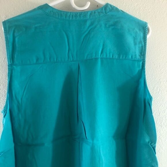 Style & Co Lyocell blue ruched in the side Size L - Picture 5 of 6